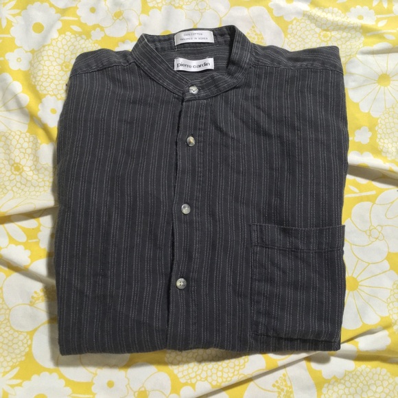 Pierre Cardin Mandarin Collar Button Down - Picture 5 of 5
